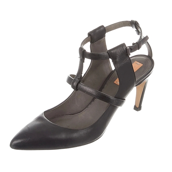 Reed Krakoff Shoes - Reed Krakoff Womens mary jane Pump Heels EUR 37 US 6.5/7 Metallic Gray leather